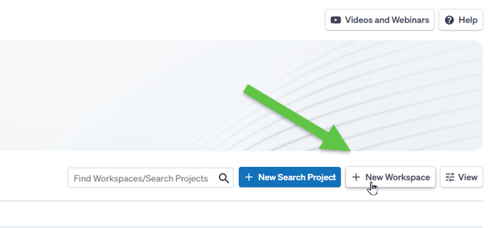 Create new Workspace